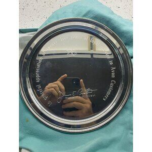 8” Tiffany & Co Sterling silver Tray with bag and box 286 gr